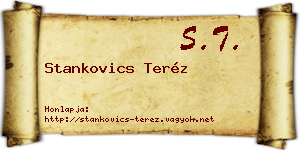 Stankovics Teréz névjegykártya