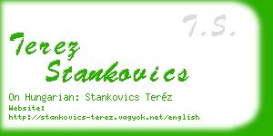 terez stankovics business card