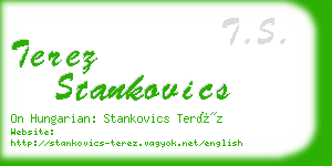 terez stankovics business card